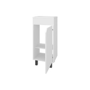 Meuble-lavabo blanc intégré pour salle de bain - Product Image 4