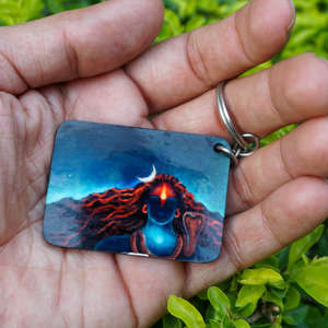 Rectangle Shiva <b>Sublimation</b> Keychain DIY Custom Design Plastic Keychain Personalized Photo Print Gift Item - Product Image 2