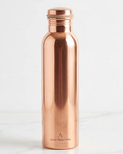 Simple Pure Copper Water <b>Bottle</b> Reusable Eco Friendly Drinkware for Daily Use Kitchen School Sports Outdoor Camping Gift - Product Image 2