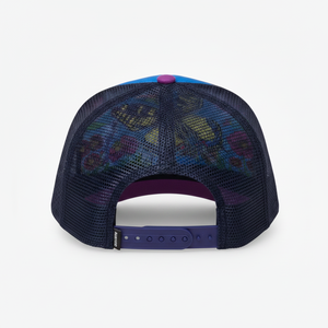 Unisex Solid Cotton <b>Baseball</b> <b>Cap</b> Sublimation Print Breathable Mesh Trucker Outdoor Training Purple Brim Summer Casual Adult - Product Image 4
