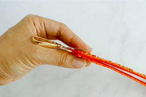 Georgia Beaded Keychain Sequin Letter Key Ring Handmade State Name Bead Keychain Embroidered Rectangle Key Holder Bag Pendant - Product Image 6