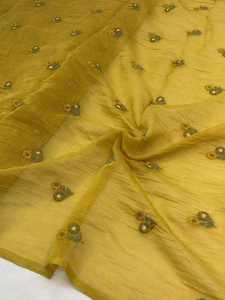 Tissu en Chiffon Brodé Malty Dobby 100% Polyester Respirant Écologique pour Mariage, Couleurs Personnalisées, Fournisseur Textile Export - Product Image 1