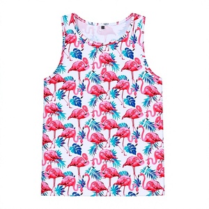 Neon <b>Dinosaur</b> Cartoon Print Men's Tank <b>Top</b> Crew Neck Casual Style 100% Polyester Knitted Breathable Digital Printing HIGH STREET - Product Image 3