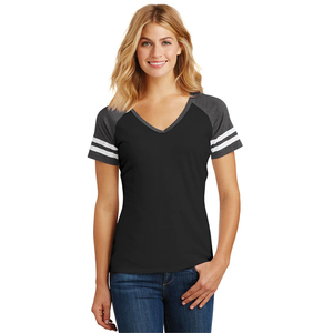 T-shirt décontracté blanc pour femme à col en V profond, 100 % coton biologique de luxe tricoté, écologique, service OEM 2026 - Product Image 5
