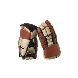 Fingerless Leather Battle Gloves Brown Beige <b>Hook</b> And Loop Closure Unisex Outdoor All Seasons - Product Image 3