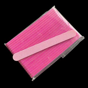 Lime à ongles de luxe double face grain 180, motif droit, outil jetable en papier de verre, 200 pièces, emballage en sachet Ziplock pour le soin des ongles - Product Image 4