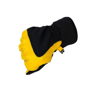 Gants de travail de sécurité anti-choc en cuir de vache et de chèvre GLOVEMAN Heavy Duty Rigger pour la construction industrielle, avec protection TPR - Product Image 2