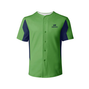 เสื้อเบสบอลแขนสั้นระบายอากาศดีไซน์ใหม่สำหรับฤดูร้อน ออกแบบเองได้ ขายส่งสำหรับผู้ชาย - Product Image 1