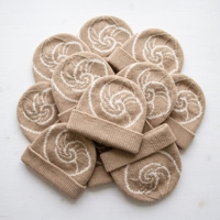 Bonnet en tricot Diamond Geo bleu ardoise, bonnet côtelé chaud d'hiver, fournisseur direct d'usine, fabricant de couvre-chefs personnalisés en gros