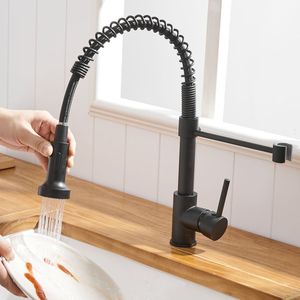 Rubinetto da Cucina Commerciale Monocomando Nero con Doccetta Estraibile per Lavello - Product Image 5