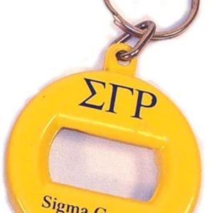 Sigma Gamma Rho Bottle Opener Keychain Sorority Metal Key <b>Ring</b> Portable Beverage Opener <b>Greek</b> Organization Accessory for Women - Product Image 2