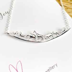 Nuevo Collar con Colgante de Arca de Noé en Plata de Ley Maciza Chapada en Oro de 22k con Granate, Estilo Cristiano, para Amantes de la Naturaleza, Unisex, Moderno - Product Image 6