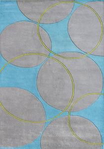 Alfombras de Diseño Contemporáneo 2025, Círculos Abstractos, Tejidas a Mano, Lana y Algodón Ecológicos, Alfombras de Alta Calidad Aptas para Mascotas - Product Image 2