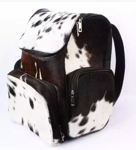 Real Cowhide Hairon <b>Backpack</b> Luxury Genuine Leather Travel Bag Western Design Custom Logo OEM ODM LHBP-0278 - Product Image 1