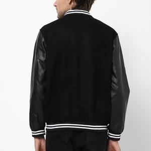 Veste universitaire pour homme à col montant, tendance et chaude pour l'hiver, personnalisable avec un design brodé, veste de haute qualité de style universitaire - Product Image 6