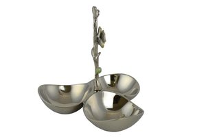 Bol de service artisanal en aluminium pour la salle à manger et la décoration de la cuisine, élégant bol en métal pour salades, collations, fruits - Product Image 2