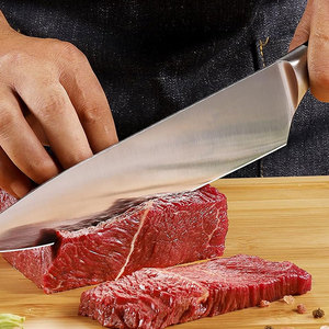 Couteau de chef en acier inoxydable robuste avec poignée confortable pour la préparation des aliments, la cuisine et la restauration - Product Image 6