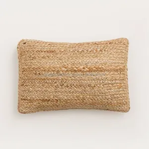 Decorative Jute Cushion Cover Eco-friendly Cushion Cover Indoor Outdoor Decoration For Home, Hotel from India