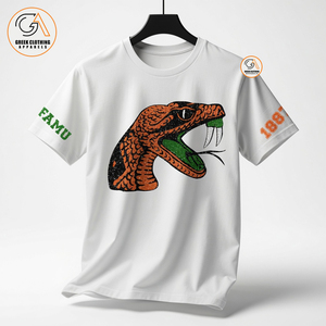 เอฟเอเอ็มยู |   เสื้อยืดคอกลมแขนสั้นสีส้มล้วนสำหรับผู้ชาย ทรงปกติ ผ้าเจอร์ซีย์คอตตอนอย่างดี รีดง่าย ไม่ยับ - Product Image 1
