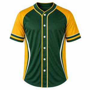 Camiseta de Béisbol Sublimada Personalizada, Manga Corta, Uniforme Deportivo para Equipo, Jersey Azul y Blanco, Ropa Deportiva Suave y Transpirable - Product Image 1