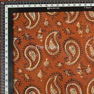 Organic Cotton Fabric Kalamkari Printed Multi-Color Floral Designs Hand Block Technique for Home Decor Upholstery Crafts Girls - Product Image 4