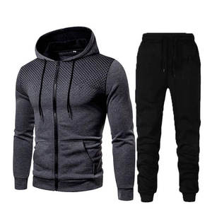 Traje de entrenamiento de poliéster 100% transpirable para hombre, personalizado OEM 2025, con cuello alto y media cremallera, para otoño - Product Image 4