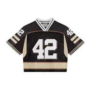 Maillot de football américain personnalisé New York Mesh pour homme, manches courtes, séchage rapide, 100% polyester par Hanger Impex - Product Image 6