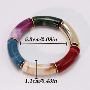 Pulsera de Flores Boho Hecha a Mano con Resina, Hermosa y Colorida, Brazalete Variado AL MALIK CRAFT - Product Image 2