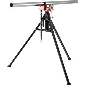 Portable Folding Steel Legs Chain Vise <b>Stand</b> 1/8\"-5\" <b>Pipe</b> Capacity 36.4\" Length Tripod <b>Pipe</b> Chain Vise Grabbing S for Tube - Product Image 1
