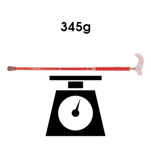 Bastón compacto de aleación de aluminio ligero con mango acrílico y base de goma para suministros de terapia de rehabilitación - Product Image 5