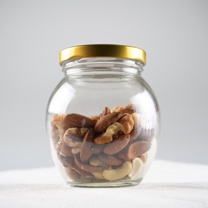 Claro vientre botella de vidrio redonda - Product Image 4