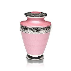 Urnas de cremación funeraria de metal precio al por mayor para acentos del hogar Cloisonne hecho a mano de alta calidad urna de cremación de aluminio para adultos - Product Image 2