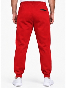 Pantalones Deportivos Morados para Hombre, Cintura Elástica con Cordón, Estilo Casual, Bolsillos Laterales, Transpirables, Peso Medio, para Otoño - Product Image 3