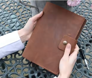 Premium Handmade Leather Notebook <b>Journal</b> – Vintage Style Refillable <b>Diary</b> for Travel, Office, and Gifting Heat Resistance - Product Image 1
