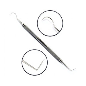 Dental Explorer Probe Hook Tip Endodontic Diagnostic Instrument Stainless Steel Tartar Calculus <b>Plaque</b> <b>Scraper</b> Removal Tool - Product Image 1