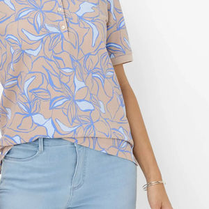 Polo de golf tendance pour femme à manches courtes, personnalisé avec impression par sublimation respirante pour adultes, avec option OEM - Product Image 5