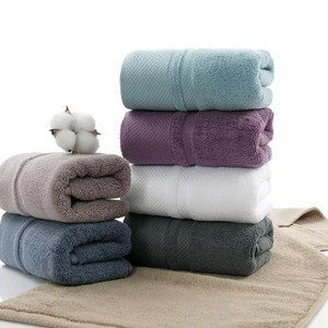 Serviette de toilette en coton de haute qualité, épaisse et douce, pour usage quotidien, hôtel, spa, commandes en gros, couleur unie - Product Image 3