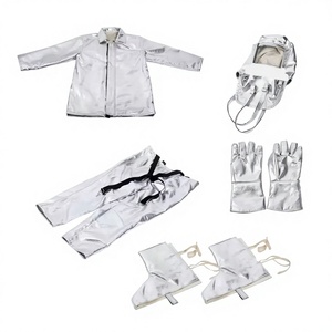 Combinaison de travail unisexe en aluminium avec capuche et gants pour la protection contre les radiations - Product Image 2