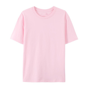 Camiseta de Manga Corta para Hombre, Cuello Redondo, 100% Algodón, Color Rosa, Corte Regular, Informal - Product Image 5
