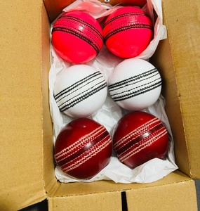 TOP QUALITY CRICKET BALLS COLOR PINK WHITE <b>RED</b> ALL SIZES OFFER - Product Image 3
