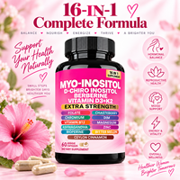 Complément alimentaire 16 en 1 Myo-Inositol D-Chiro-Inositol avec Berbérine, Chasteberry, DIM, Magnésium, Zinc, 60 capsules végétales pour femmes