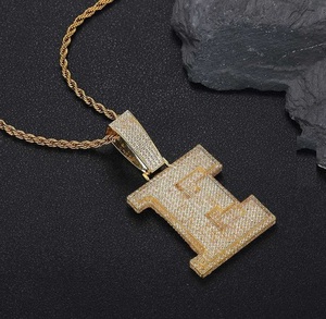 Nuevo Estilo Colgante de Letra Personalizada con Zirconia Completa y Moissanita, Chapado en Plata 925, Lujo Hip Hop - Product Image 5