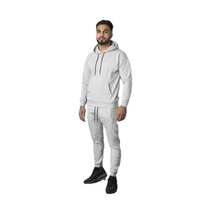 Ensemble de survêtement léger en velours rembourré à capuche pour homme, couleur unie, décontracté, sport, polyester/coton - Product Image 3