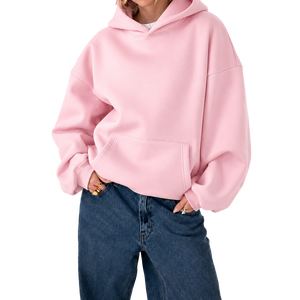Sudadera con Capucha SA Apparels, Personalizable con Logotipo, Invierno, Color Sólido, Forrada, Cuello en V, Transpirable, Disponible, Suave, Corte Holgado, para Exteriores, Talla Grande - Product Image 1