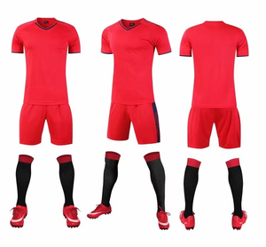 Ensemble de maillot de football personnalisé jaune et bleu néon, tenue de sport pour hommes, entraînement, match, équipement d'équipe OEM - Product Image 6