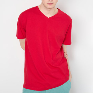 T-shirt unisexe à col en V, coupe classique, 100 % coton, couleur personnalisable, respirant, séchage rapide, écologique, personnalisable, style urbain - Product Image 4