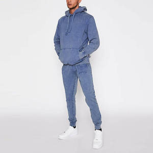 Sudadera con capucha personalizada de corte regular, de tejido grueso, lisa, con media cremallera, lavada con ácido, desgastada, de invierno y bordada. - Product Image 1