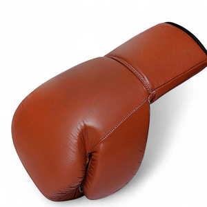 Gants de boxe à lacets, cuir véritable personnalisé, sangle de poignet réglable, gants de boxe professionnels, design premium, unisexe - Product Image 3