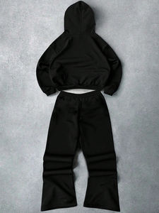 Ensemble de survêtement de jogging 2 pièces de haute qualité, tenue décontractée à manches longues, séchage rapide, grandes tailles, prix de gros, personnalisable - Product Image 3