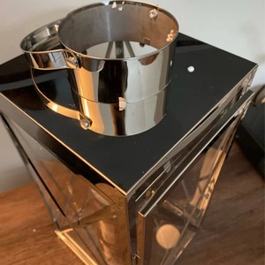 Set Of 3 Stainless Steel Gold Finished Candle <b>Lantern</b> <b>Small</b> Medium Large Size Perfect For Decorative Home Accent From India - Product Image 5